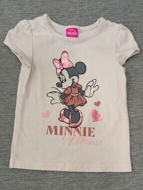 Disney Junior Minnie Mouse Kids T-shirt Short Sleeved Top Girl